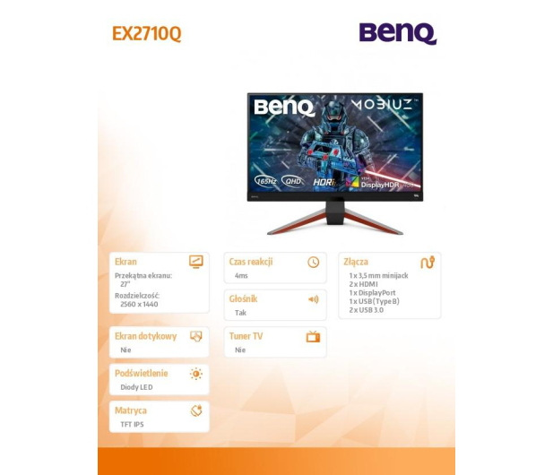BenQ MOBIUZ EX2710Q czarny - 681133 - zdjęcie 5